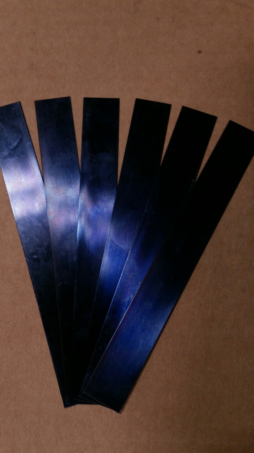 Blue Tempered Spring Steel Shim .020 Thick x 0.750″ Wide x 6″ ONE PIECE PER LOT