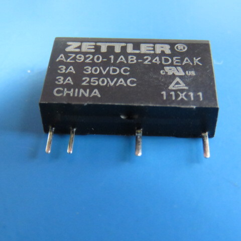 ZETTLER AZ920-1AB-24DEAK Qty of 10 per Lot E-M RELAY,1 FORM A,SPST-NO,MBB,DC,RA
