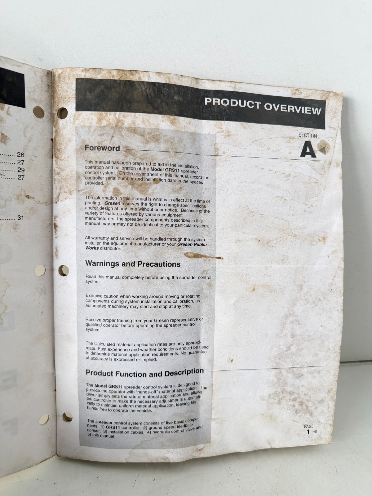 Gresen GRS11 Spreader Control SYSTEM INSTALLATION & Calibration Manual (31)
