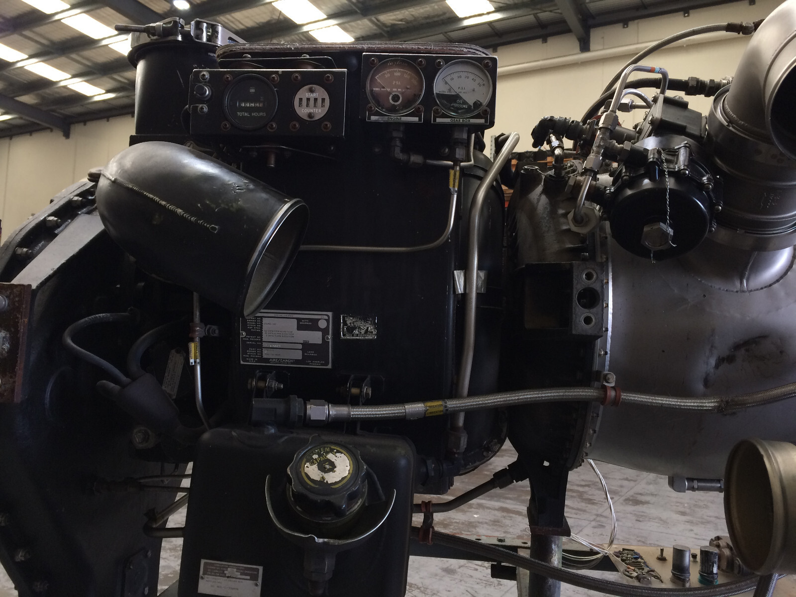 Garrett Airesearch GTCP85-102 gas turbine engine AC+DC GENERATORS 39 HOURS TSO