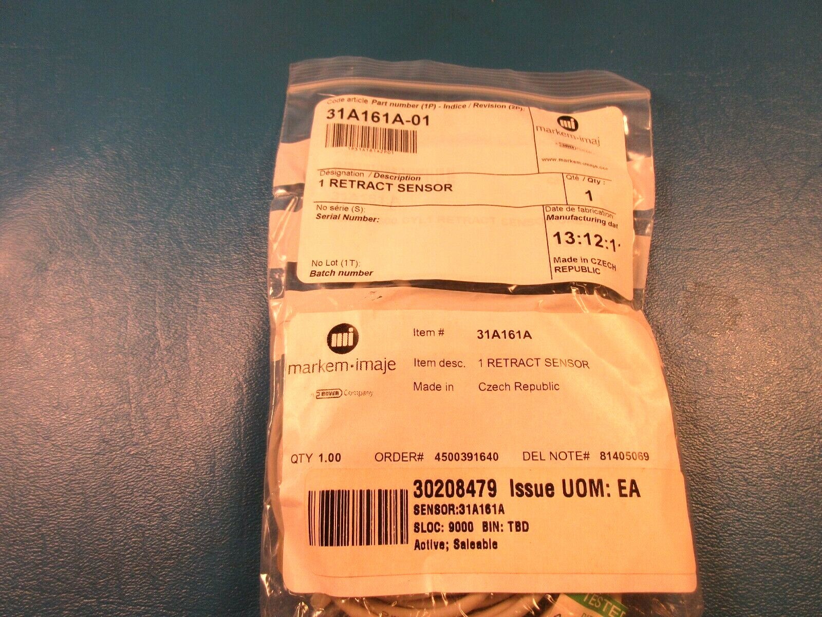 Markem Imaje 31A161A, Retract Sensor, SMC D-B73