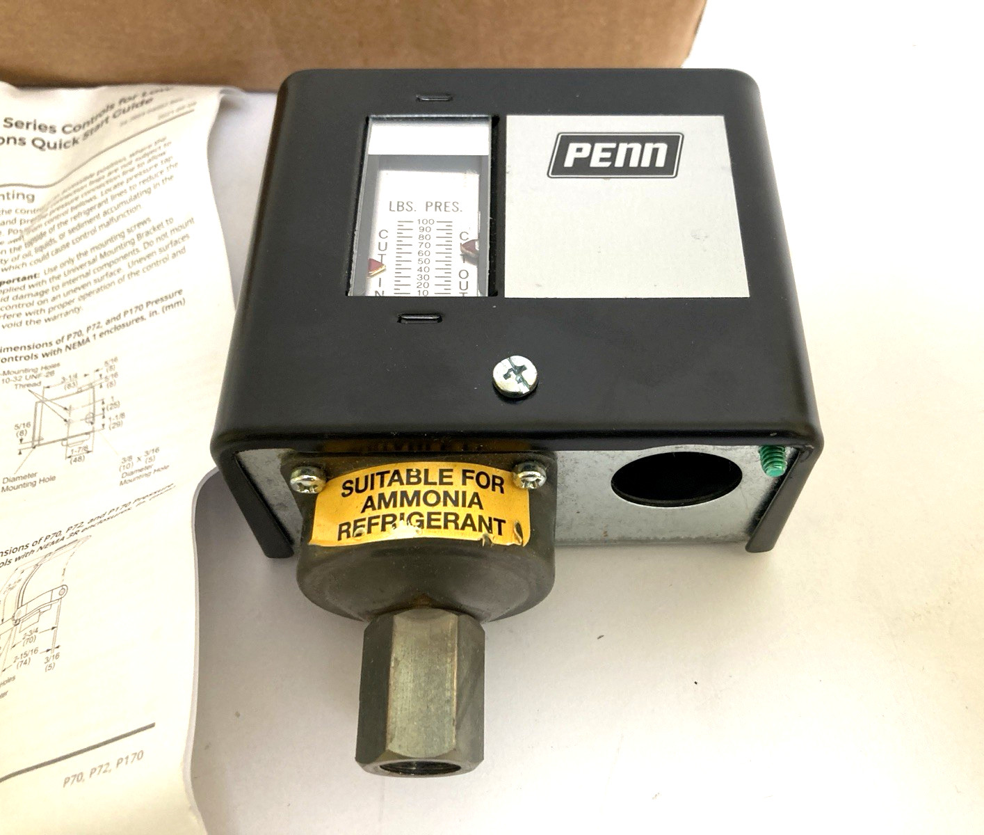 PENN JOHNSON CONTROLS P70CA-4 PRESSURE CONTROL SWITCHNew Open Box FAST SHIP!