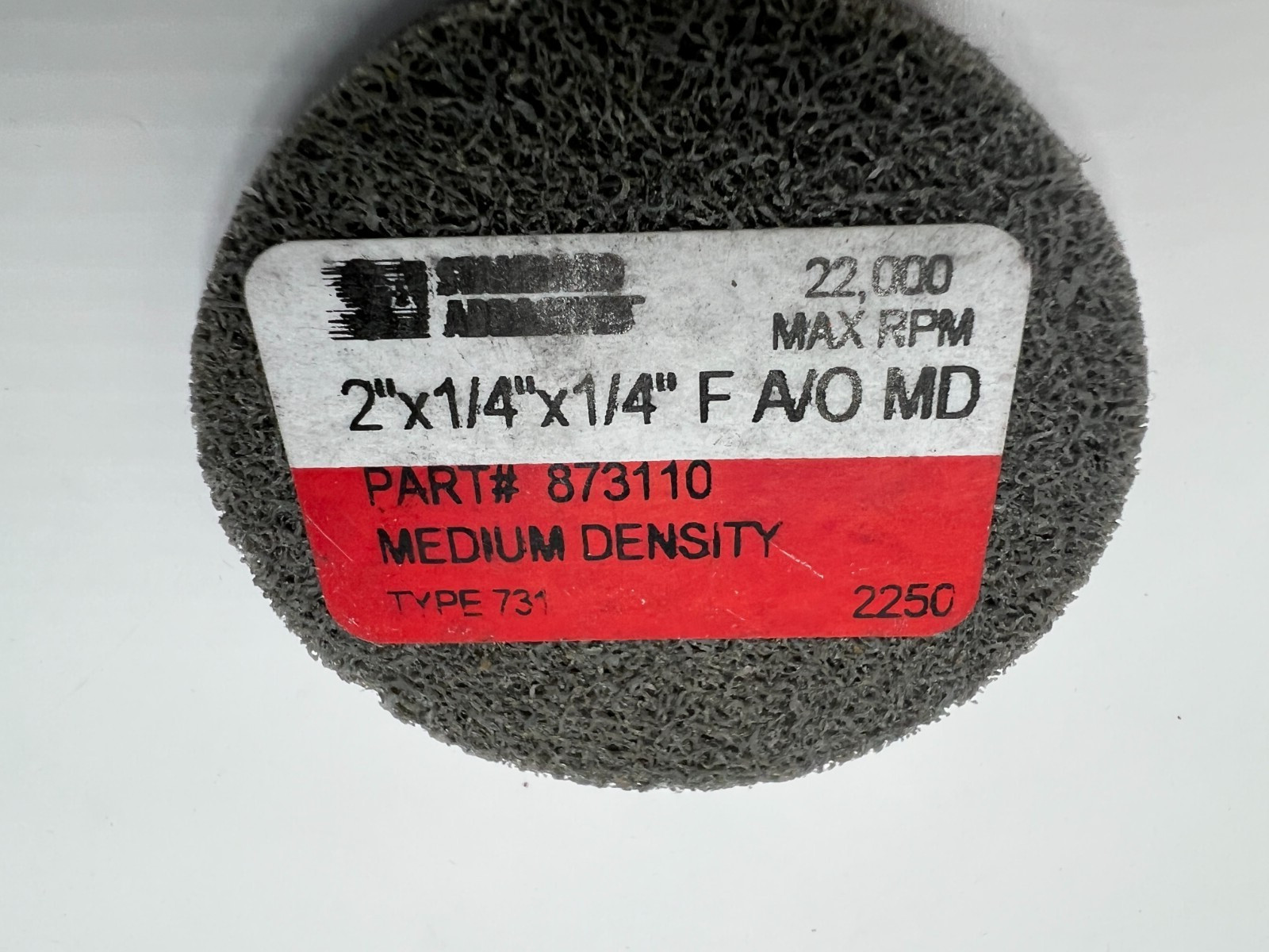 (QTY 10) Standard Abrasives 873110 2″x1/4″x1/14″ F AO MD Medium Density