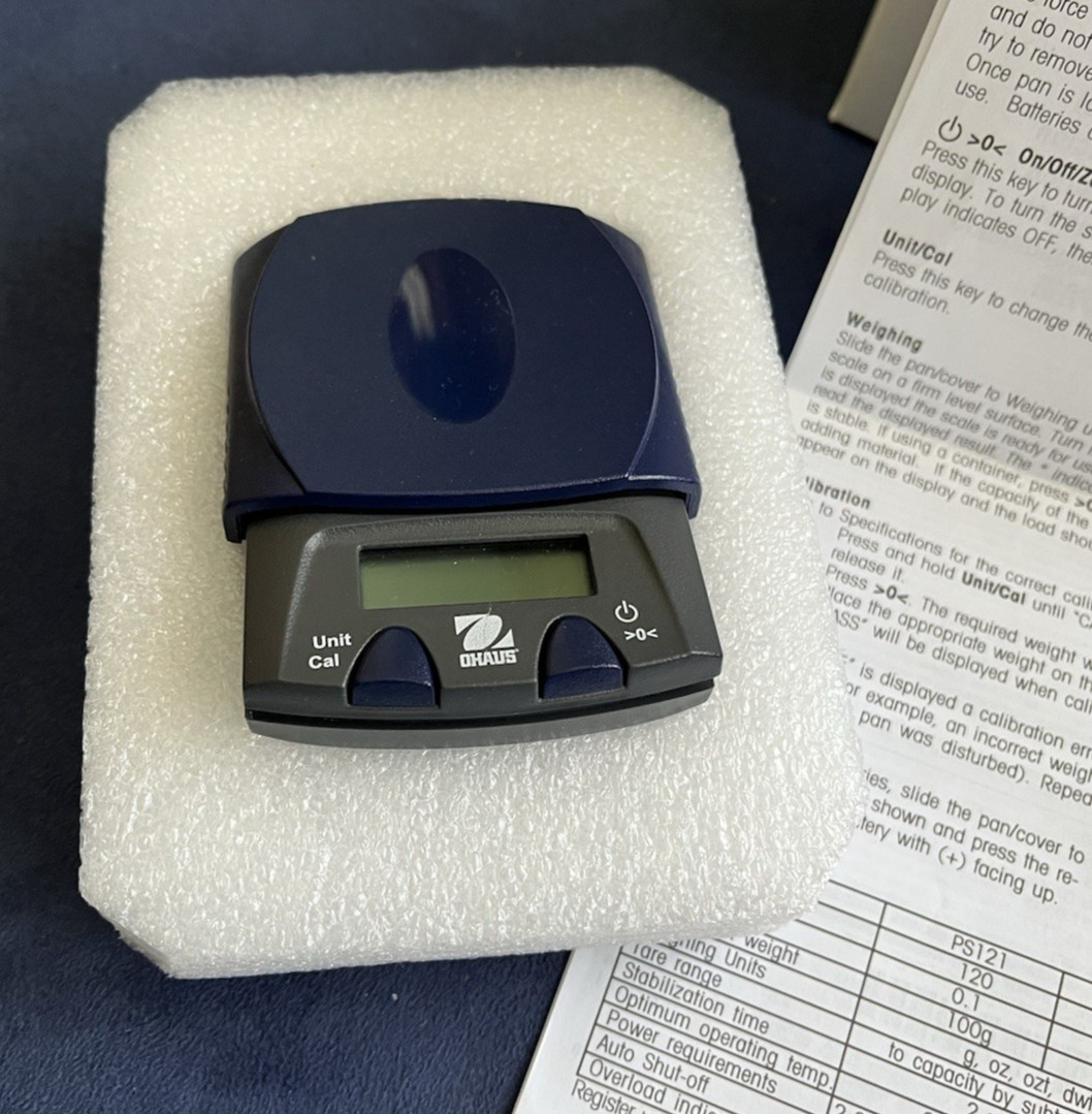 OHAUS PS251 Portable Electronic Scale Capacity 250g x 0.1g Tested Works