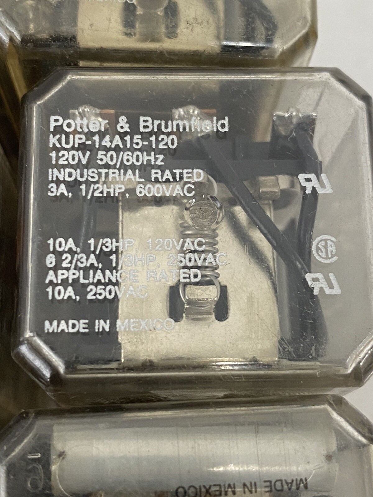 Lot Of 6 POTTER & BRUMFIELD KUP-14A35F-120 RELAY 120V 11 Prong