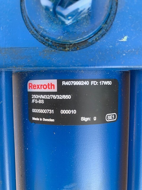 Rexroth 250H/M32/76/32/850/FS-BS R407999240 Hydraulic Cylinder