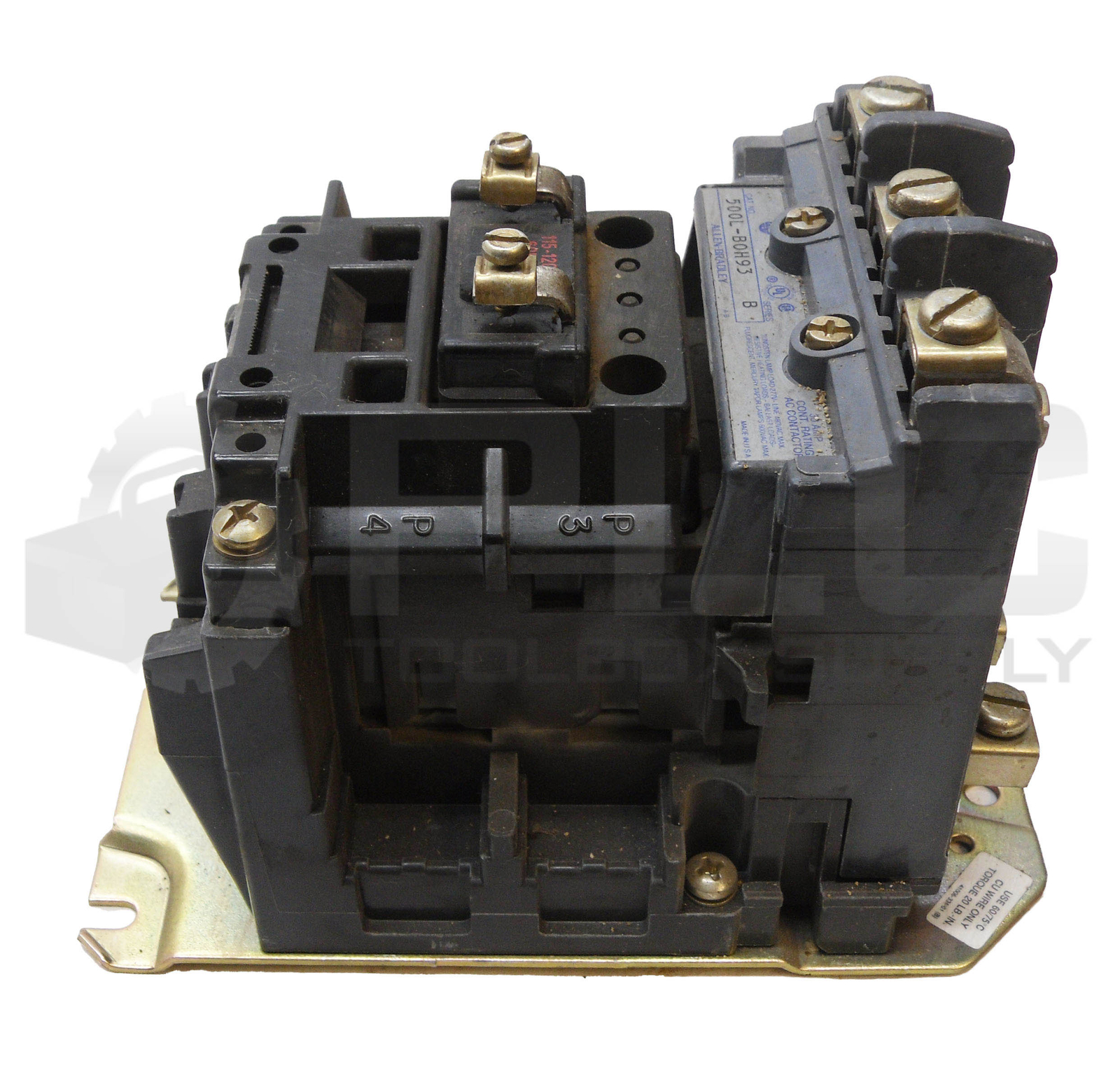 ALLEN BRADLEY 500L-BOH93 /B CONTACTOR 30A 600VAC W/ CB236 COIL 110-120V