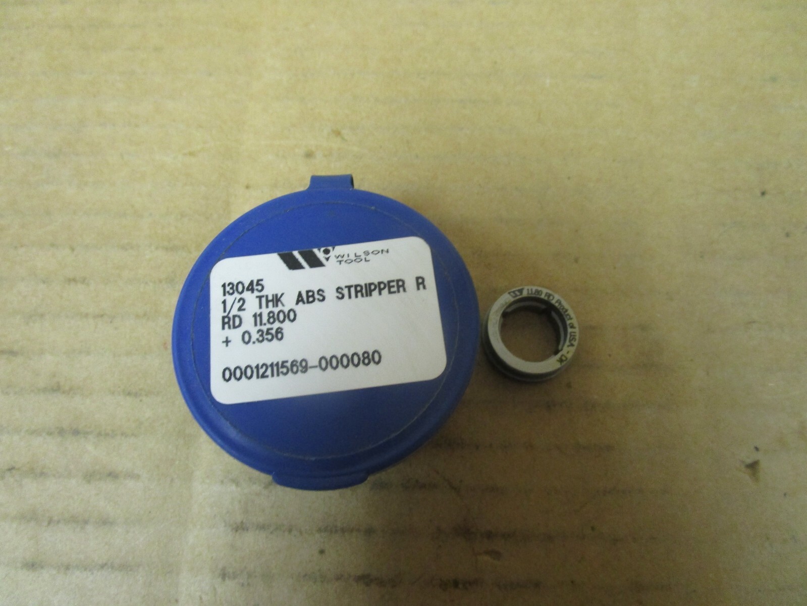 NEW WILSON TOOL 13045 1/2 THK ABS STRIPPER R RD 11.800 + 0.356