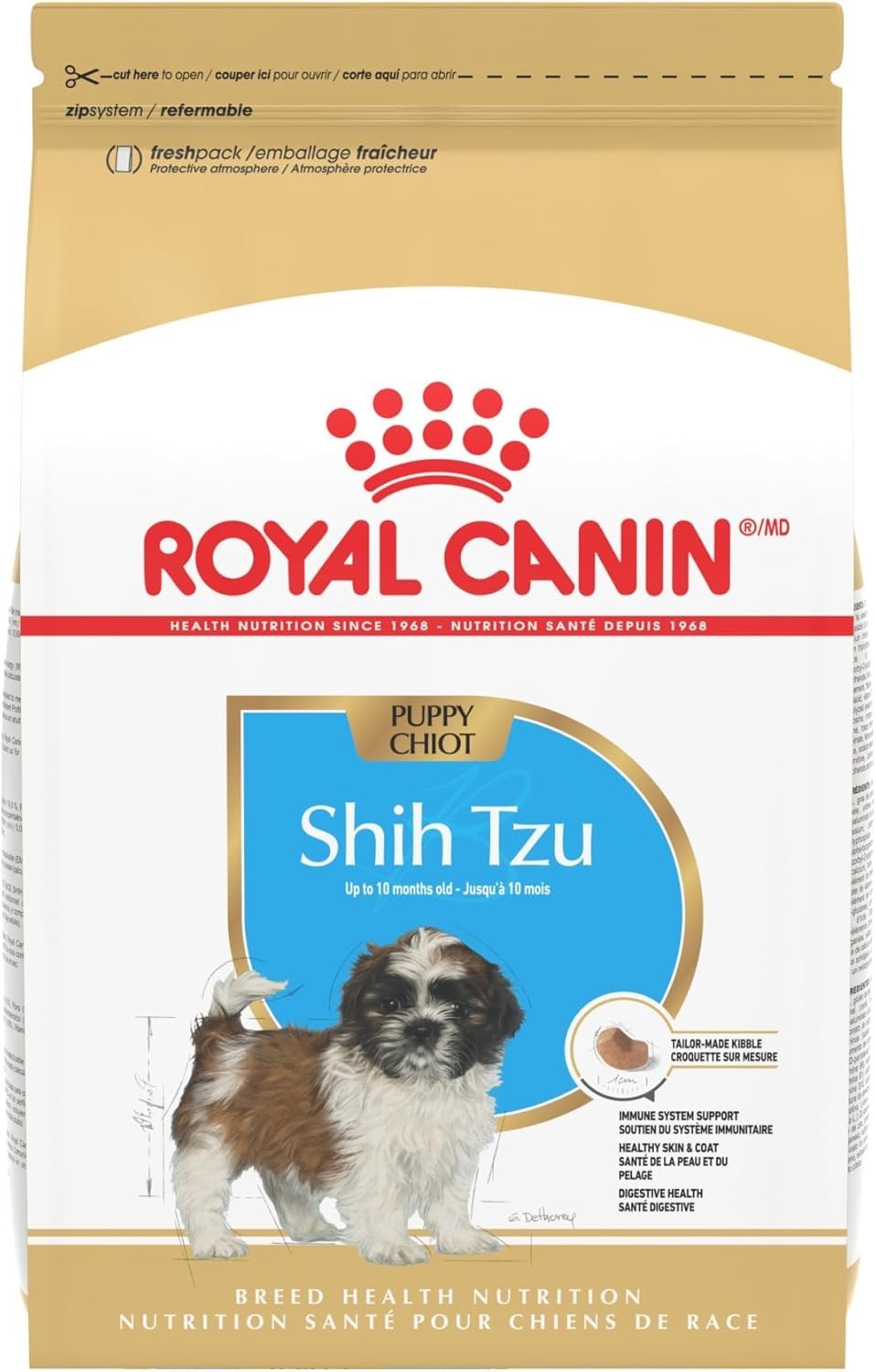 2 PACK – Royal Canin Breed Health Nutrition Shih Tzu Puppy Dry Dog Food, 2.5 lb