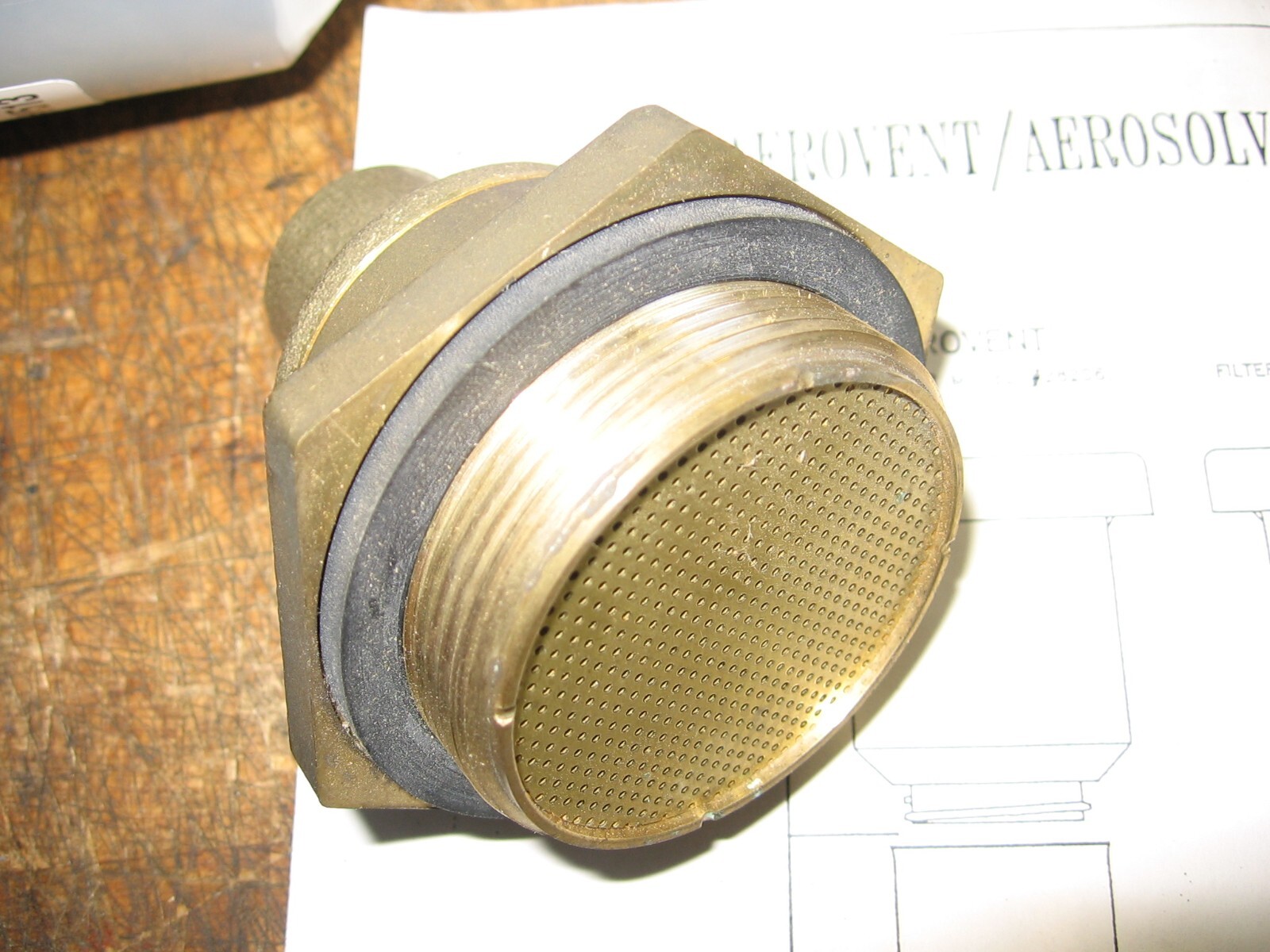 JUSTRIGHT 28206 Aerovent Drum Vent Carbon Filter Kit w/Flame Arrestor 2 Elements