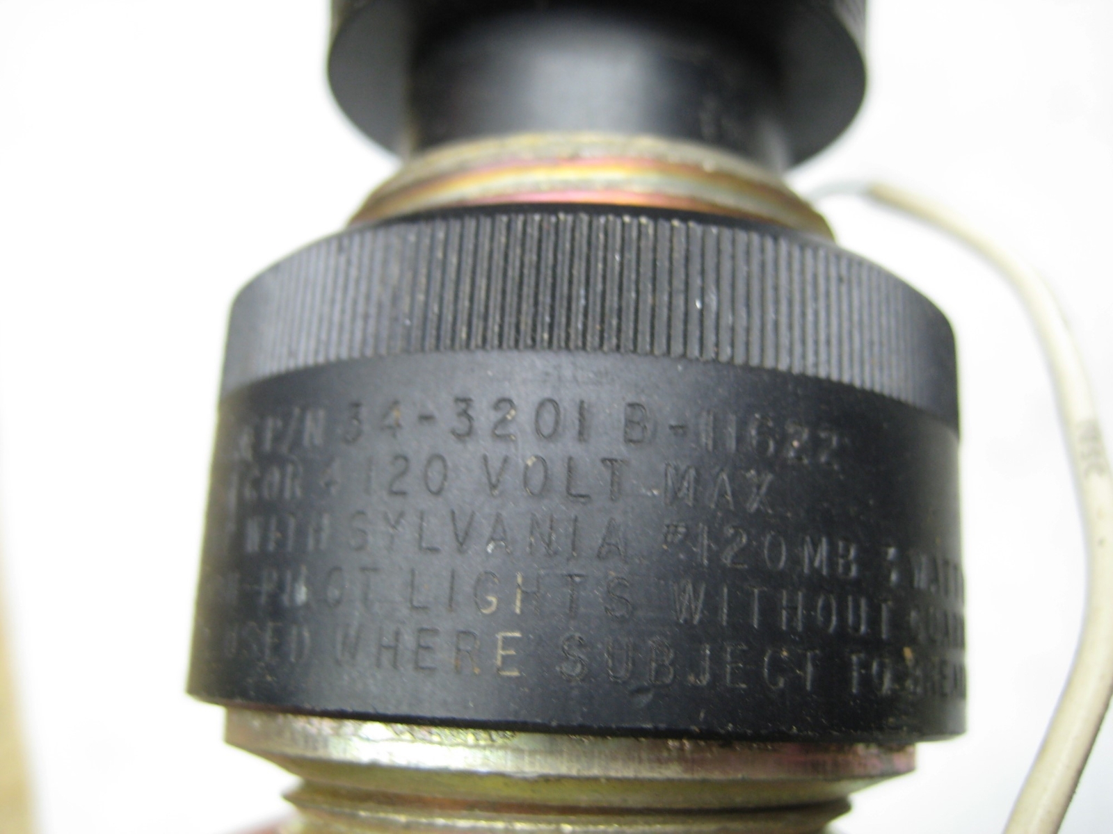 INDUSTRIAL SPARE 34-3201B-11622 AMBER PUSHBUTTON RELAY NSNP