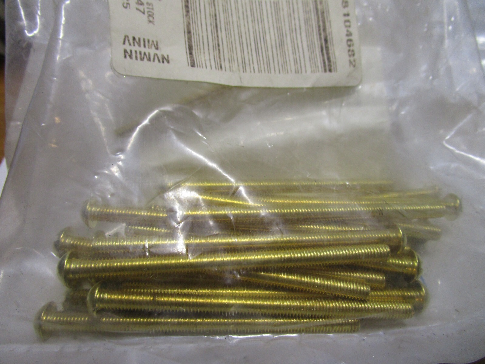 #10-32 x 3″ Slotted Drive Round Head Brass Machine Screw QTY 25