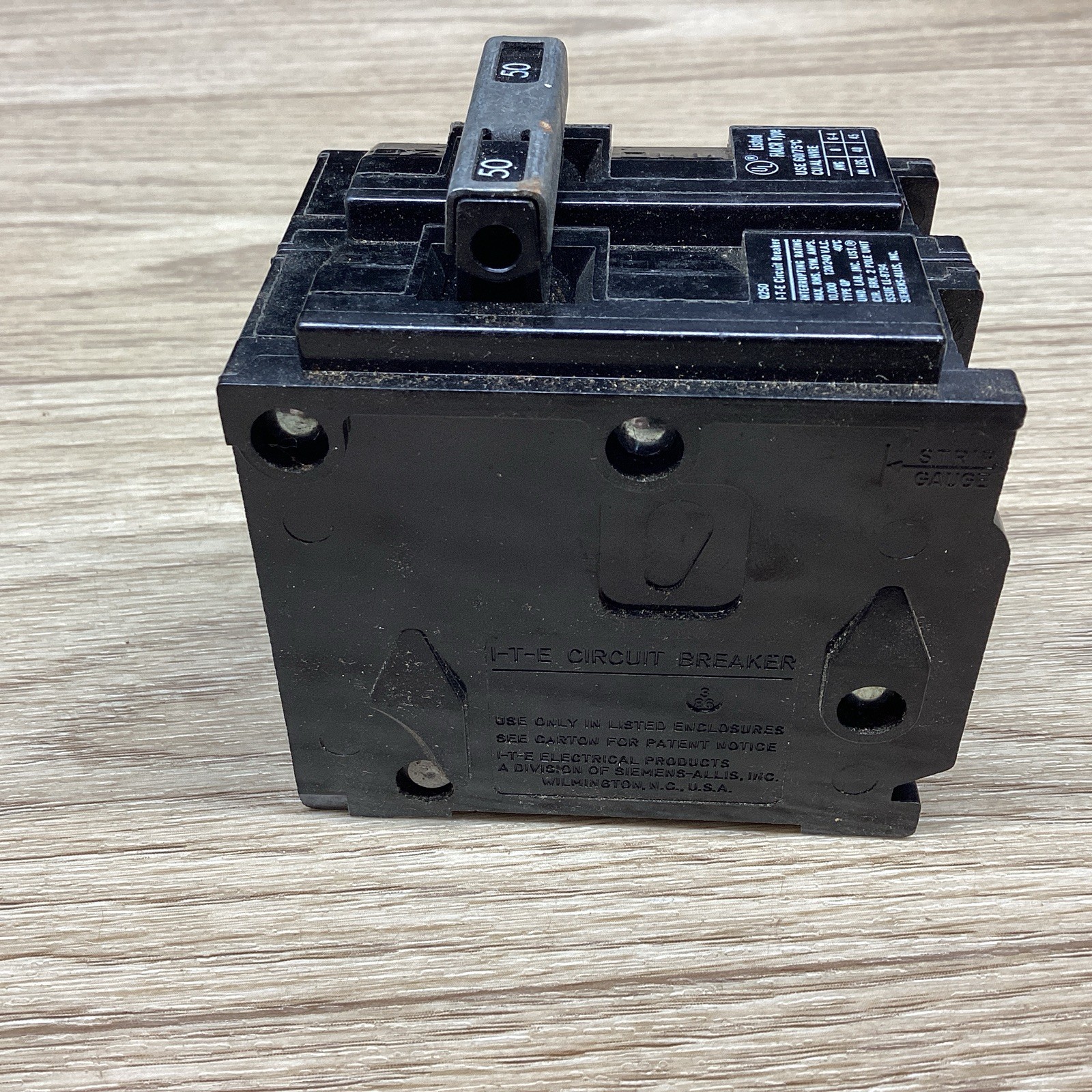 ITE Q250 2 POLE QP 50 AMP CIRCUIT BREAKER #800PT142*CO