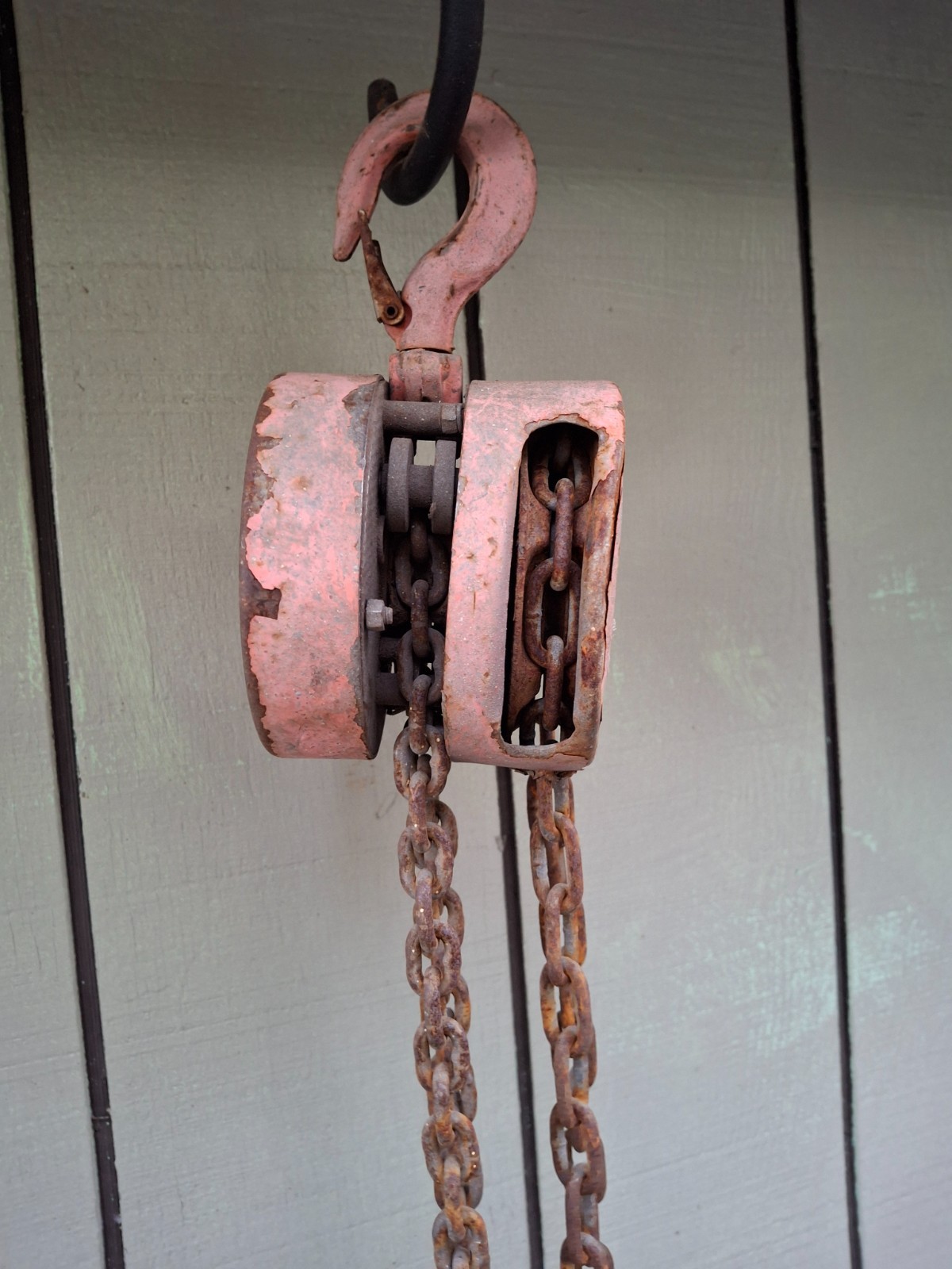CM Hoist 622 1/2 Ton 12 Ft Chain Hand Chain Hoist 3/16 Thick