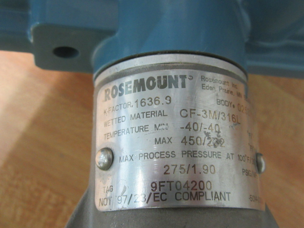 Rosemount 8800DR010SA1N1D1I5M5 Vortex Flowmeter