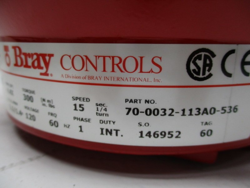 BRAY CONTROLS 70-0032-113A0-536 NSMP