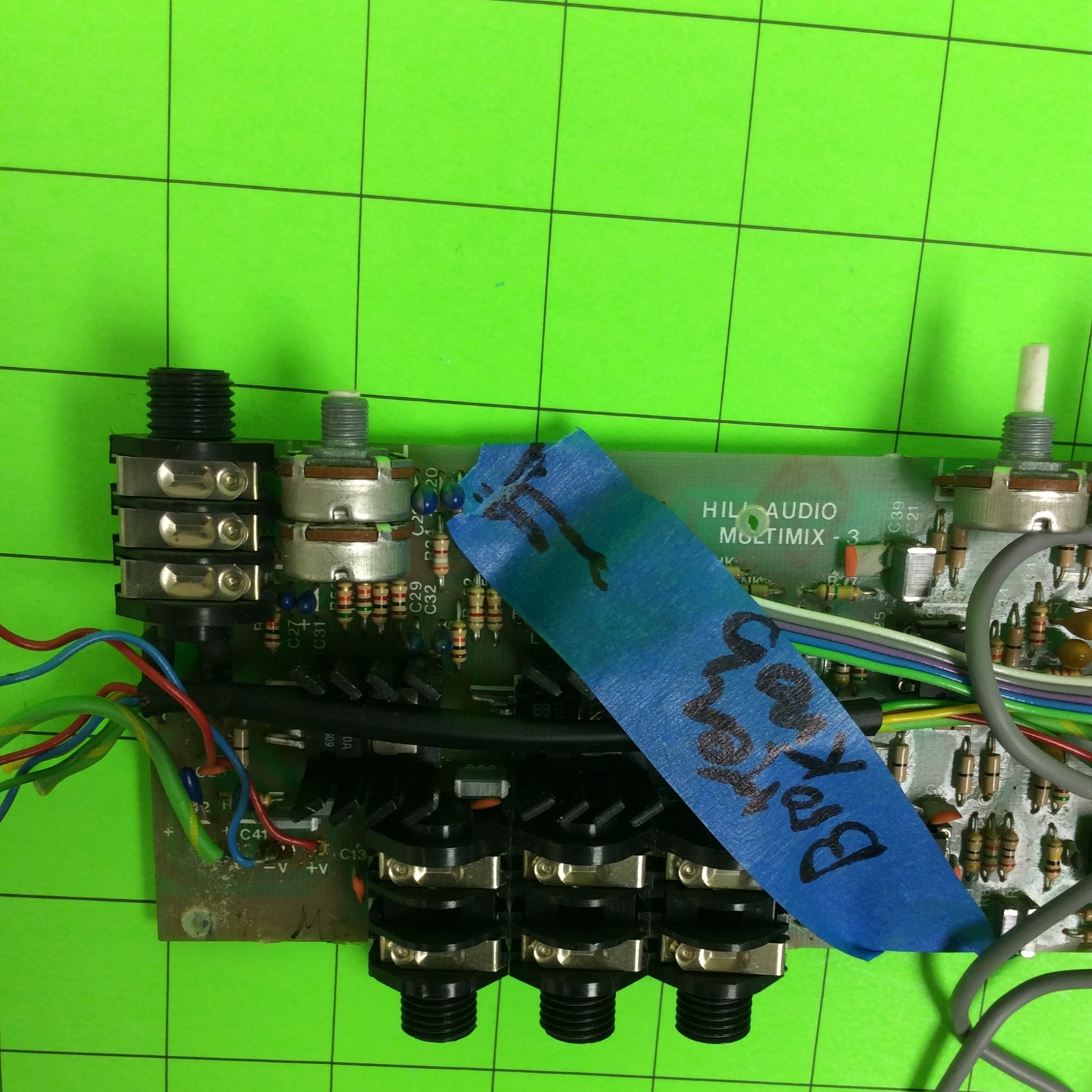 Hill MM1X Audio Mixer MULTIMIX-3 Board (BROKEN Knob)