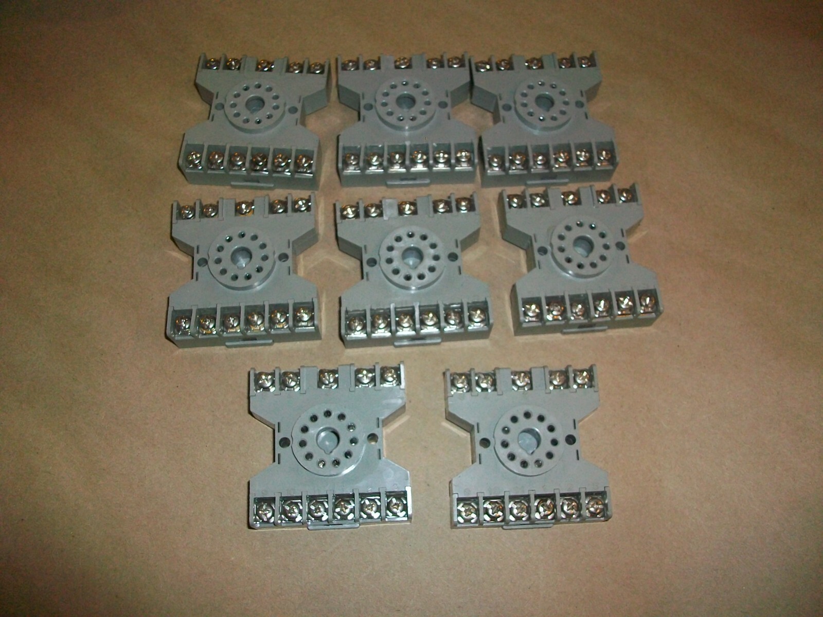 8pc Eagle Signal 11 Pin Relay Socket Base 60 SR3P-06 10amp 300v USED