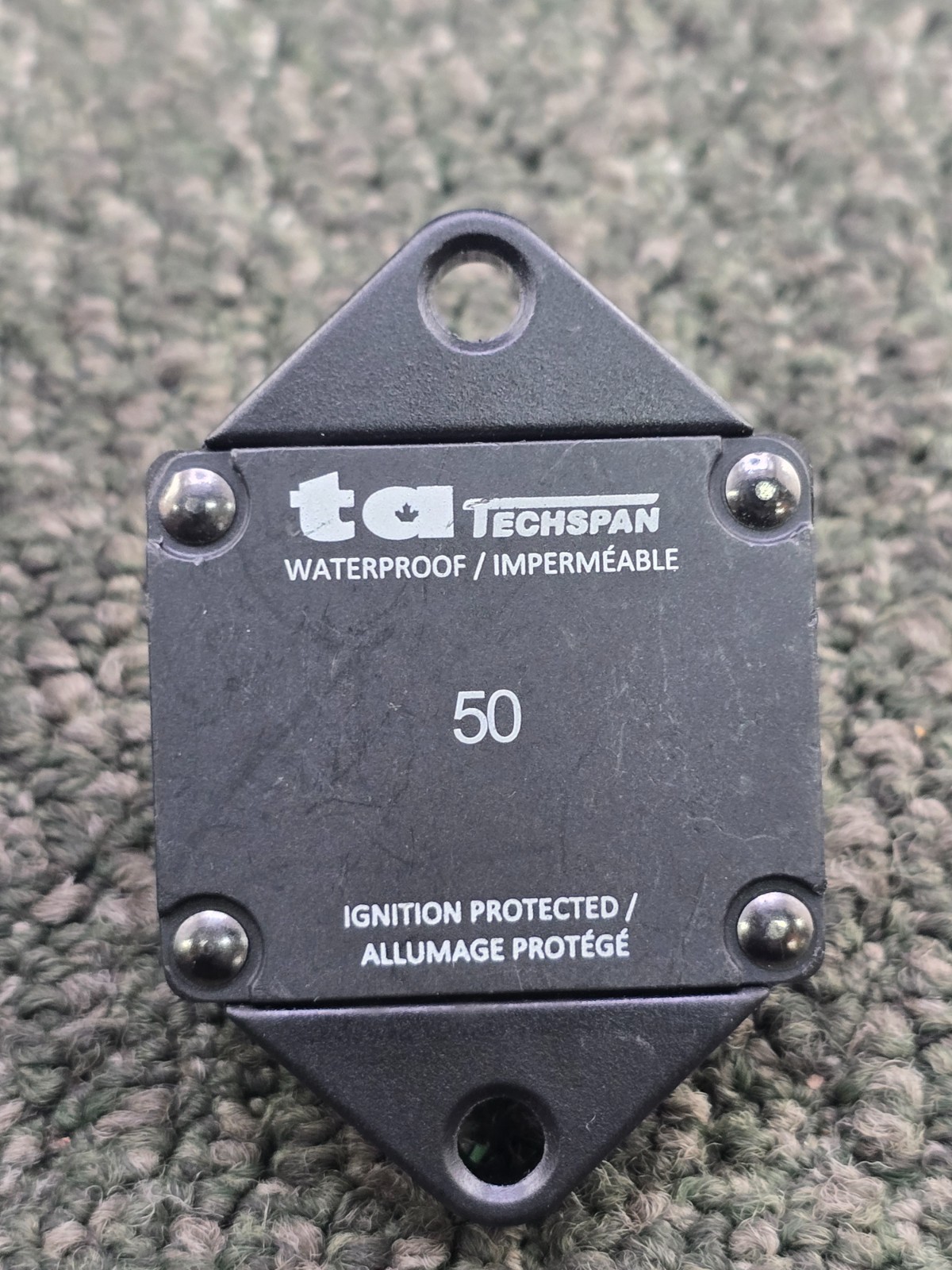 (QTY 2) Tech Span AP170504A 50 Amp Waterproof Circuit Breaker Manual Reset