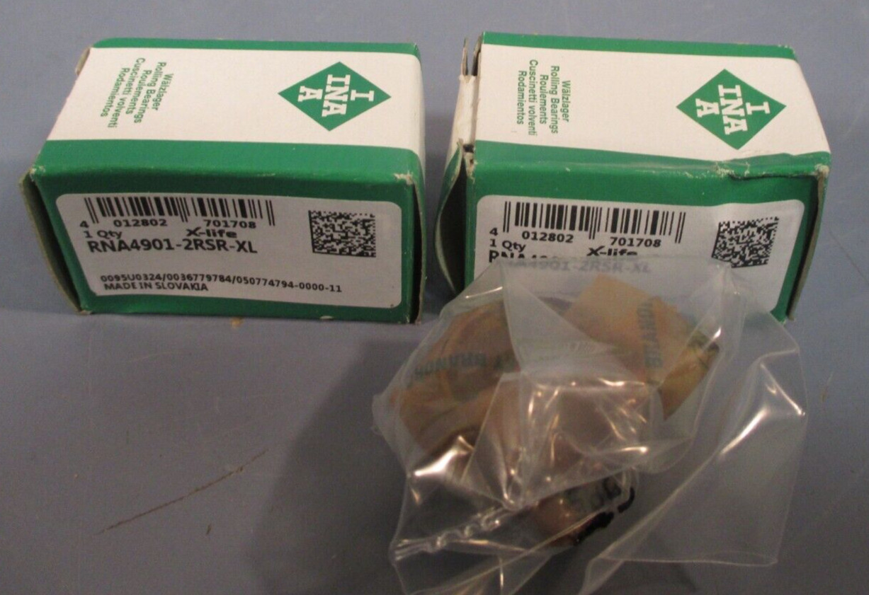LOT OF 2 INA NEEDLE ROLLER BEARING RNA4901-2RSR-XL