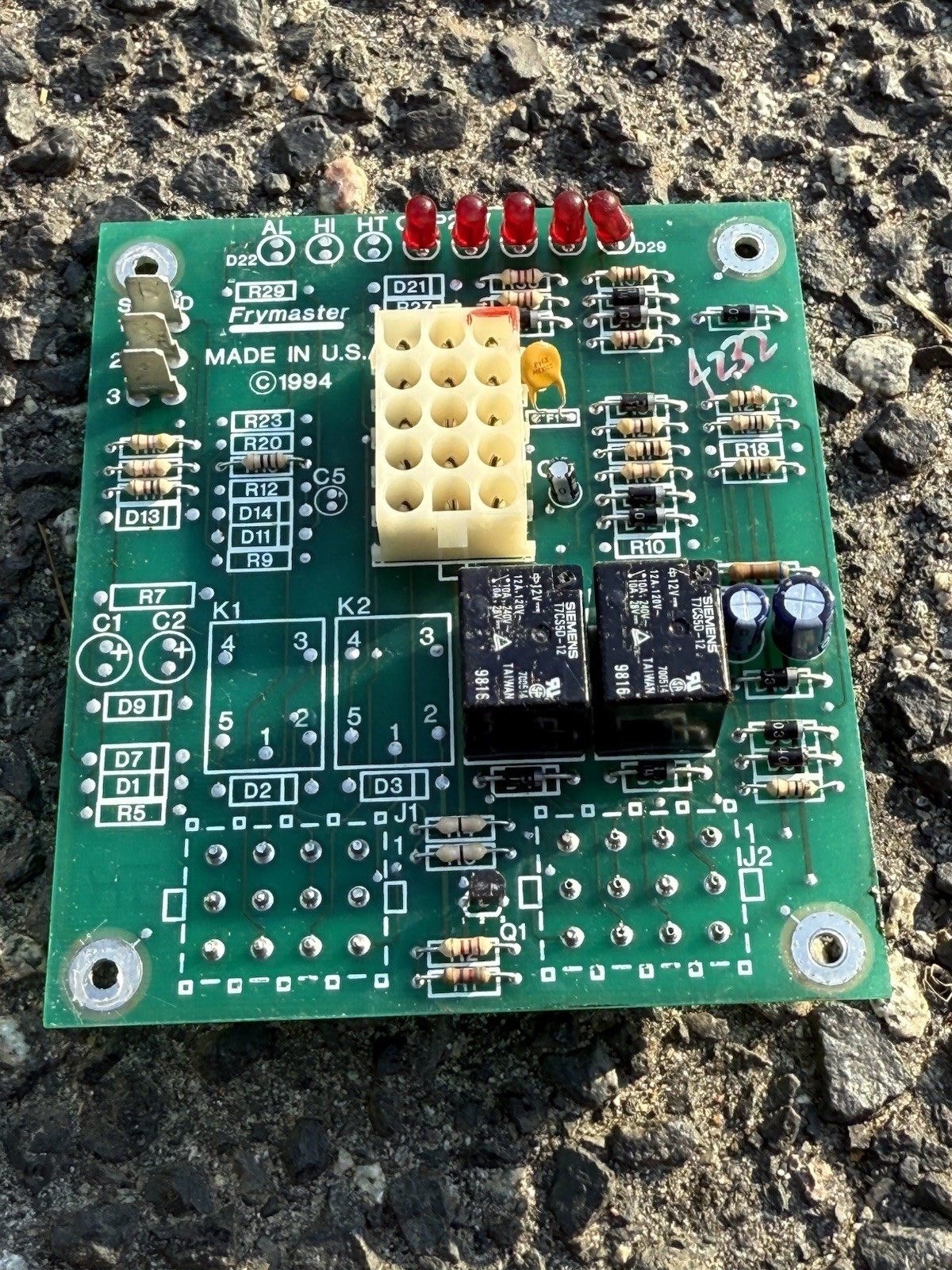 FRYMASTER 807-1945A DISPLAY CONTROL BOARD