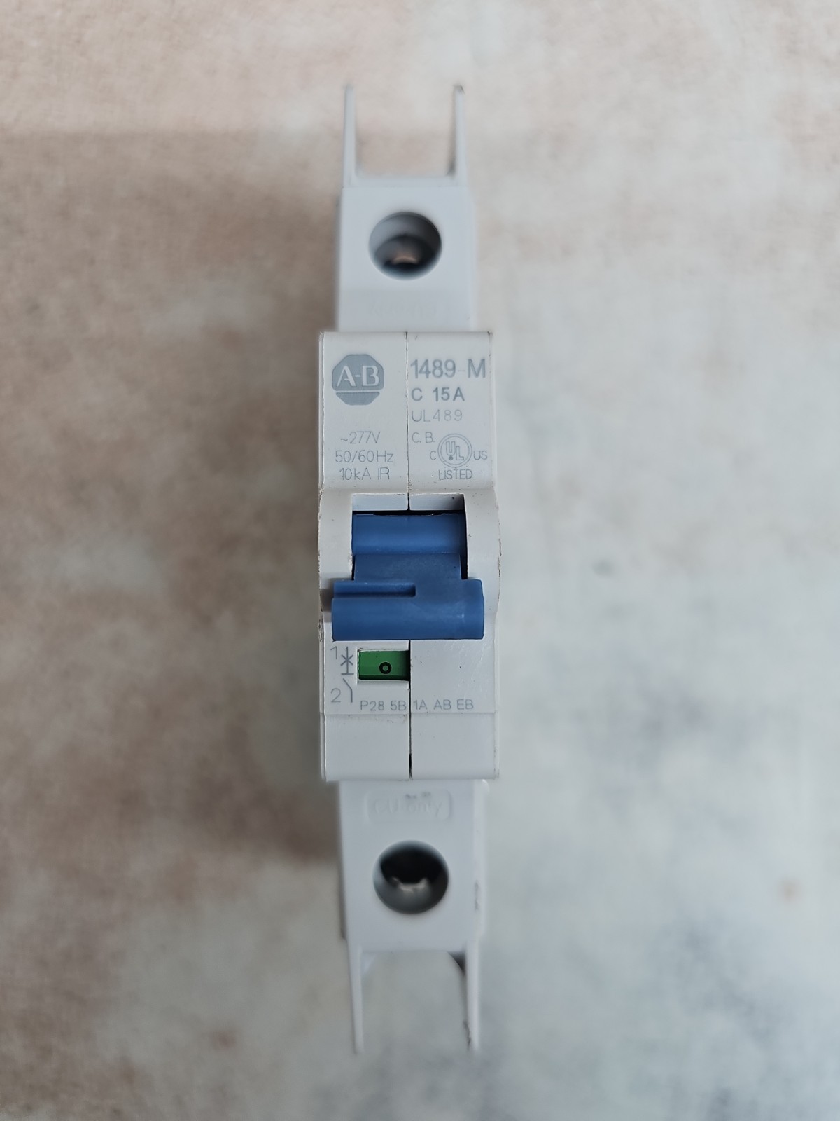 ALLEN BRADLEY CIRCUIT BREAKERS 1489-M C 15A 277V 1 POLE