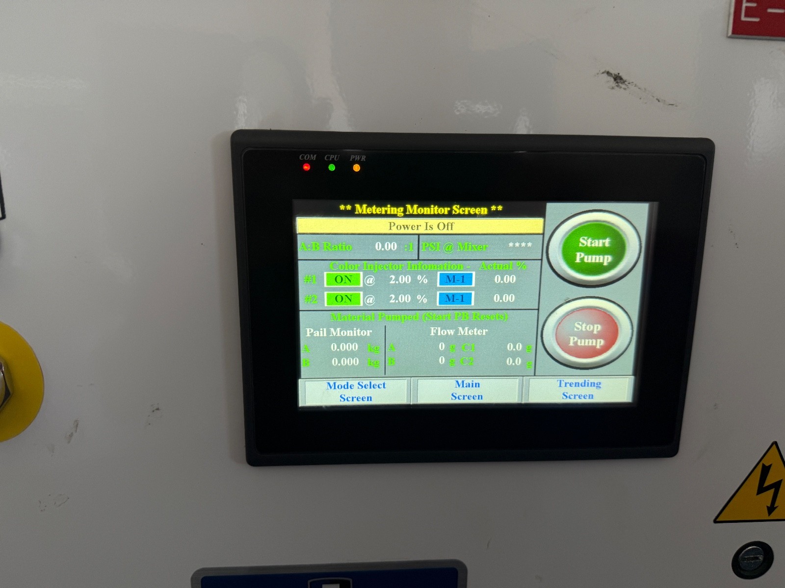 Fluid Automation M4-55MLR Meter-Mix Dispense System – 120V – Powers Up as Shown