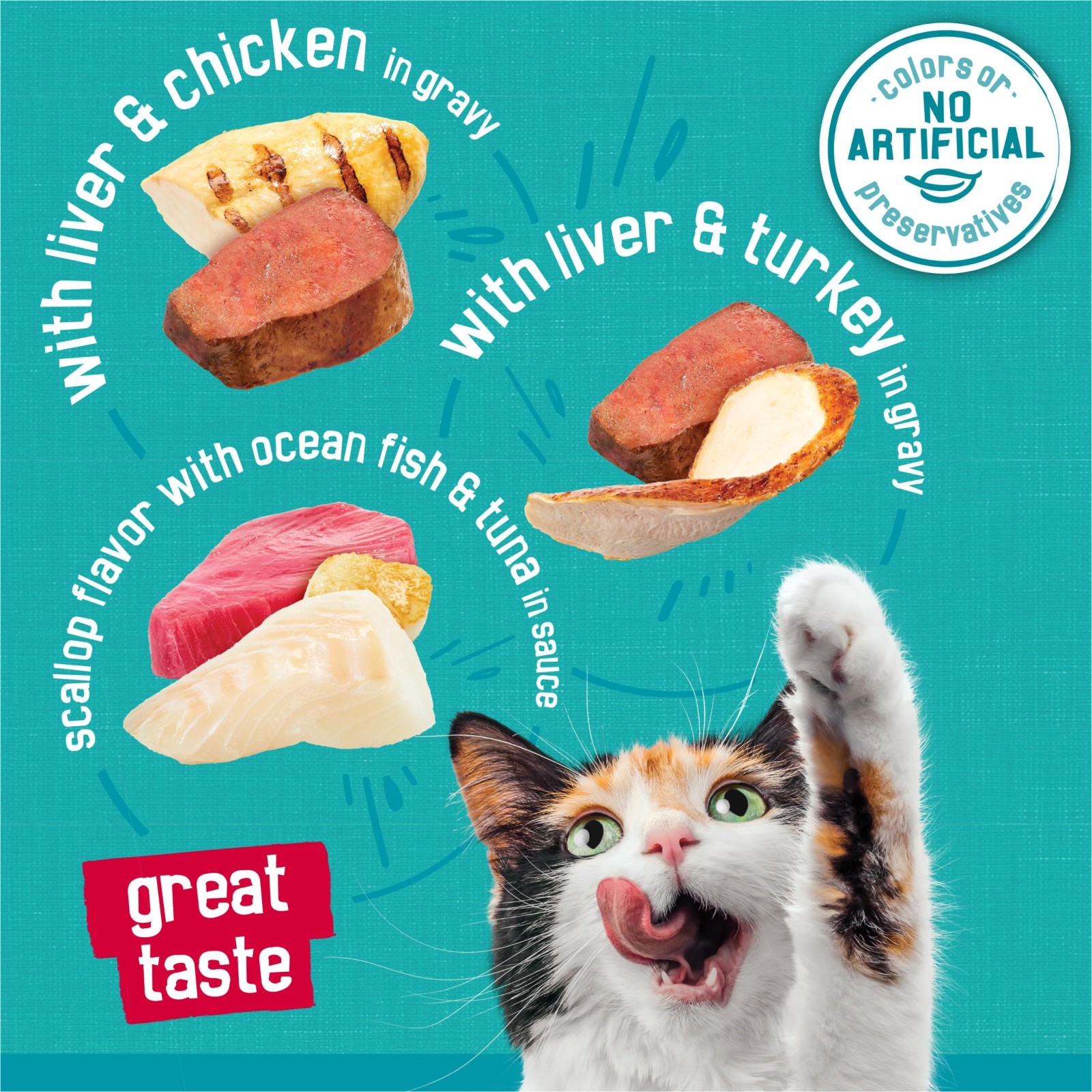 Friskies Gravy Wet Cat Food 72 Pack Prime Filets Tasty Treasures 5.5 oz Cans