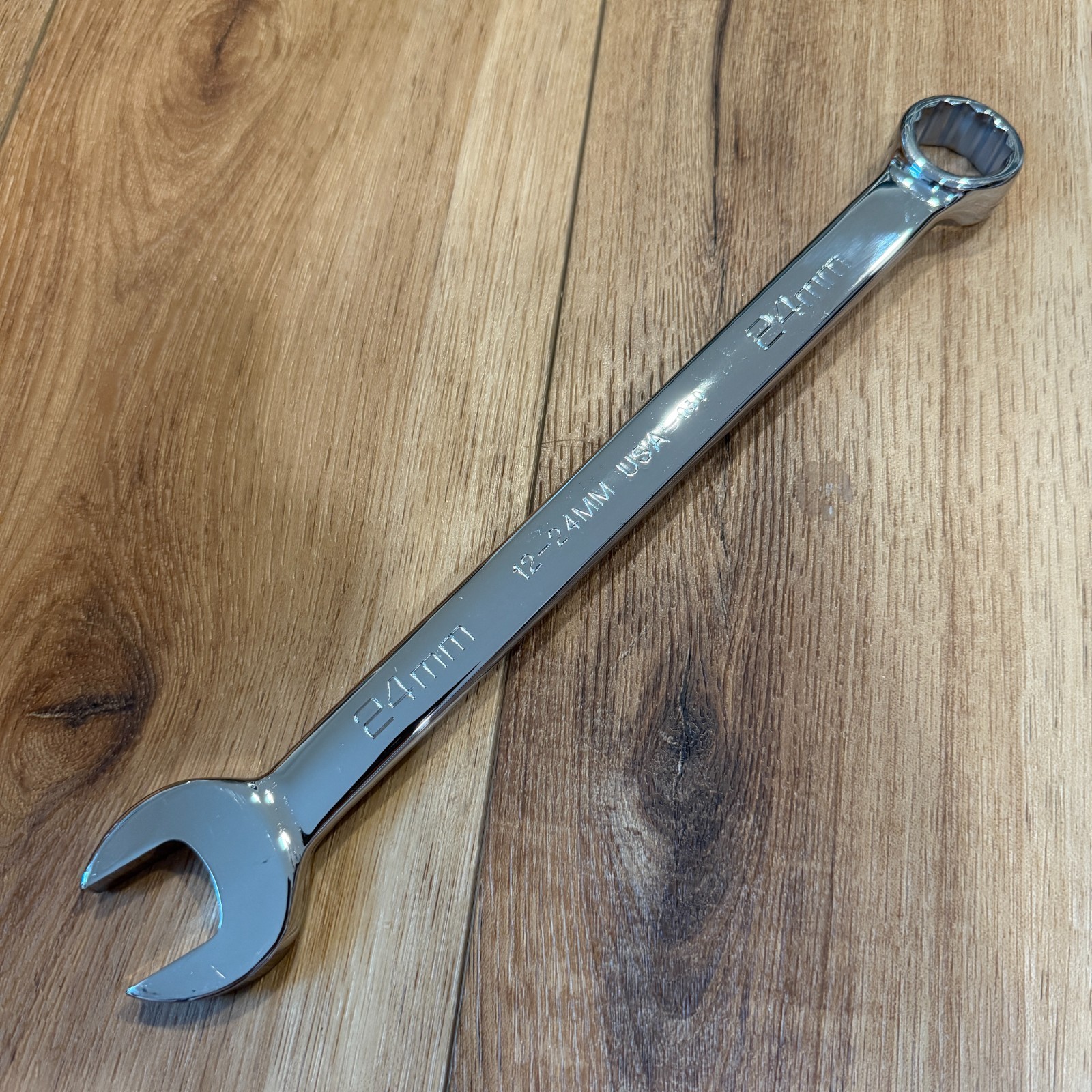 Wright Tool USA 12-24MM Combination Wrench 2.0 12 Point Metric Full Polish 24mm