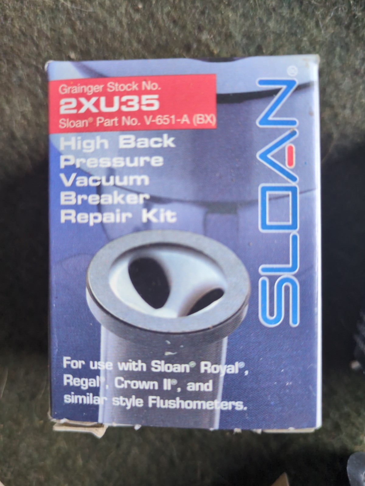 “LOT OF 3” NEW Sloan 2XU35 High Back Pressure Vacuum Breaker Repair Kits