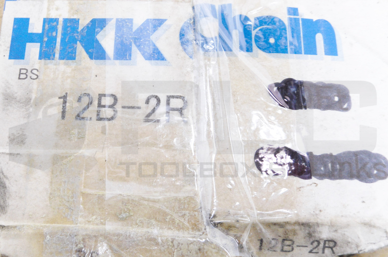 NEW HKK CHAIN 12B-2R 6′ DOUBLE STRAND ROLLER CHAIN W/ CONNECTING LINK *READ*