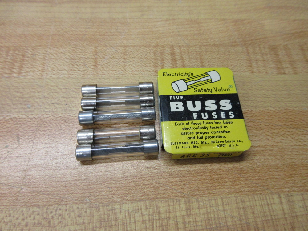 Buss AGC-35 Bussmann Fuse Cross Ref 1BZ09 Metal Strip Element (Pack of 10)