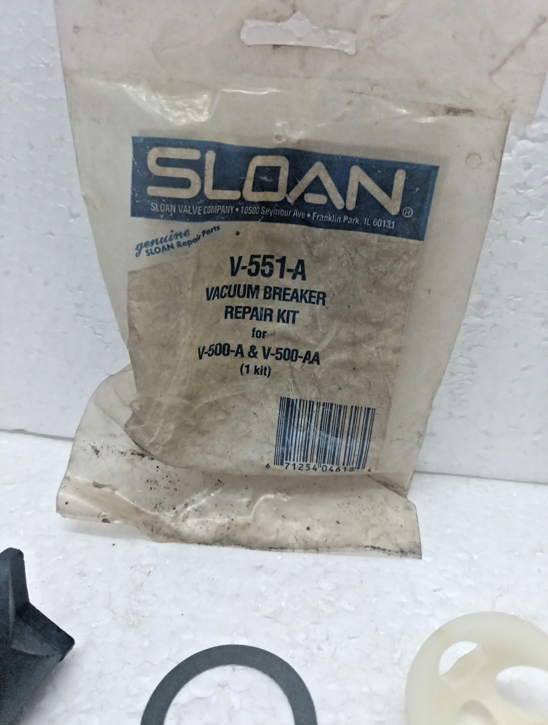 Sloan V-551-A Vacuum Breaker Repair Kit For V-500-A & V-500-AA Genuine Part