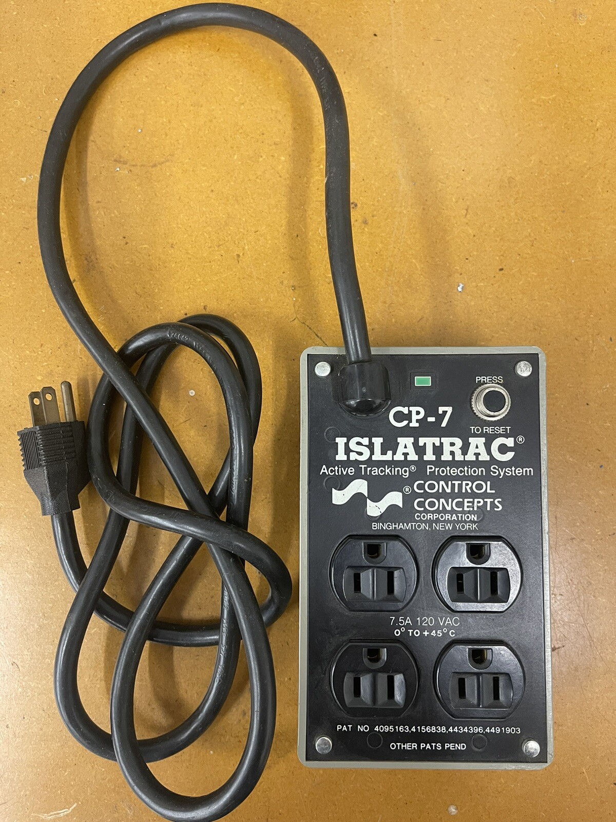 Control Concepts Islatrac CP-7, Active Tracking Protective System, Used!
