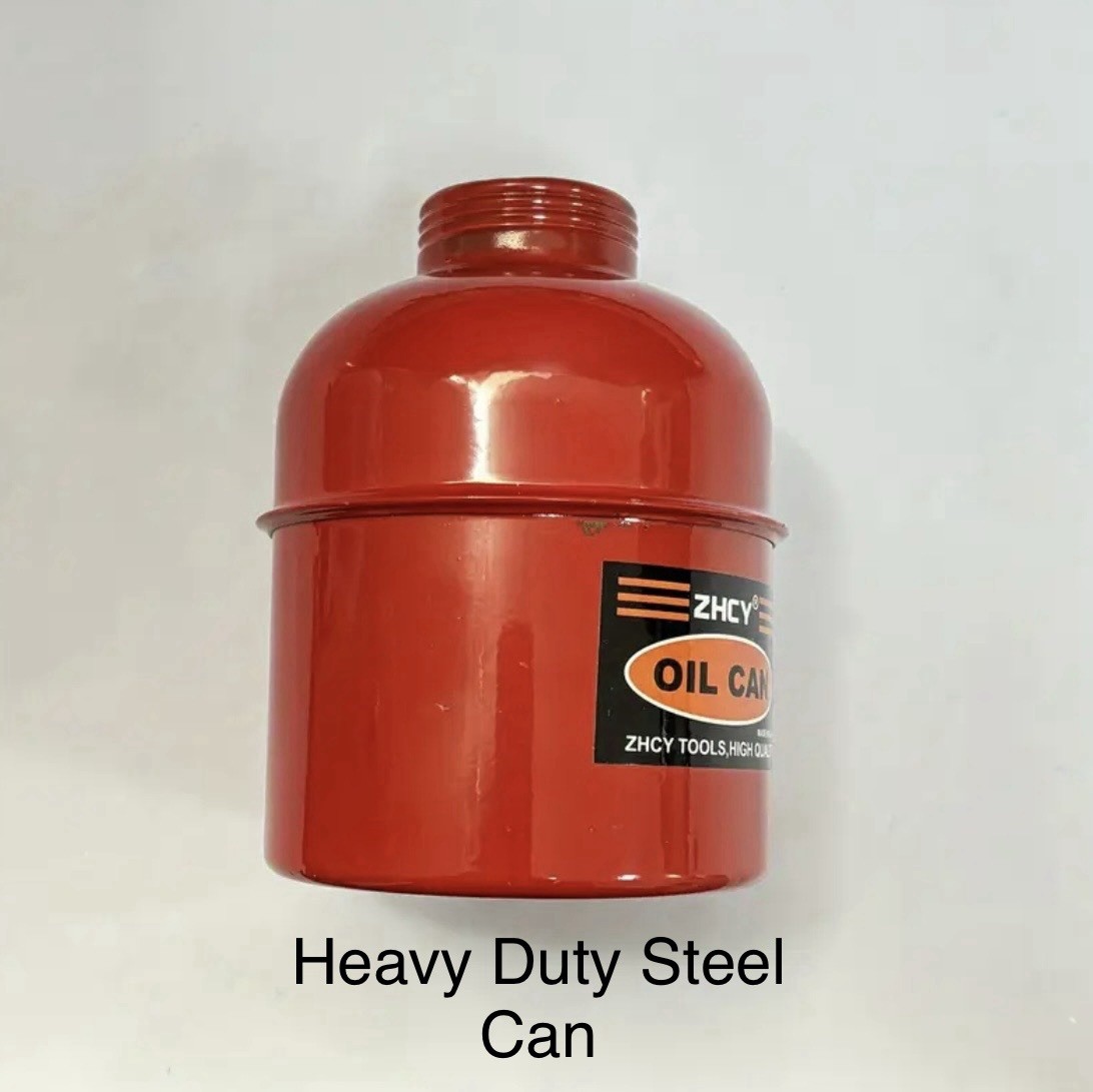 Professional Steel Construction Hand Pump Oiling Can 16.9oz. Capacity Oiler Can