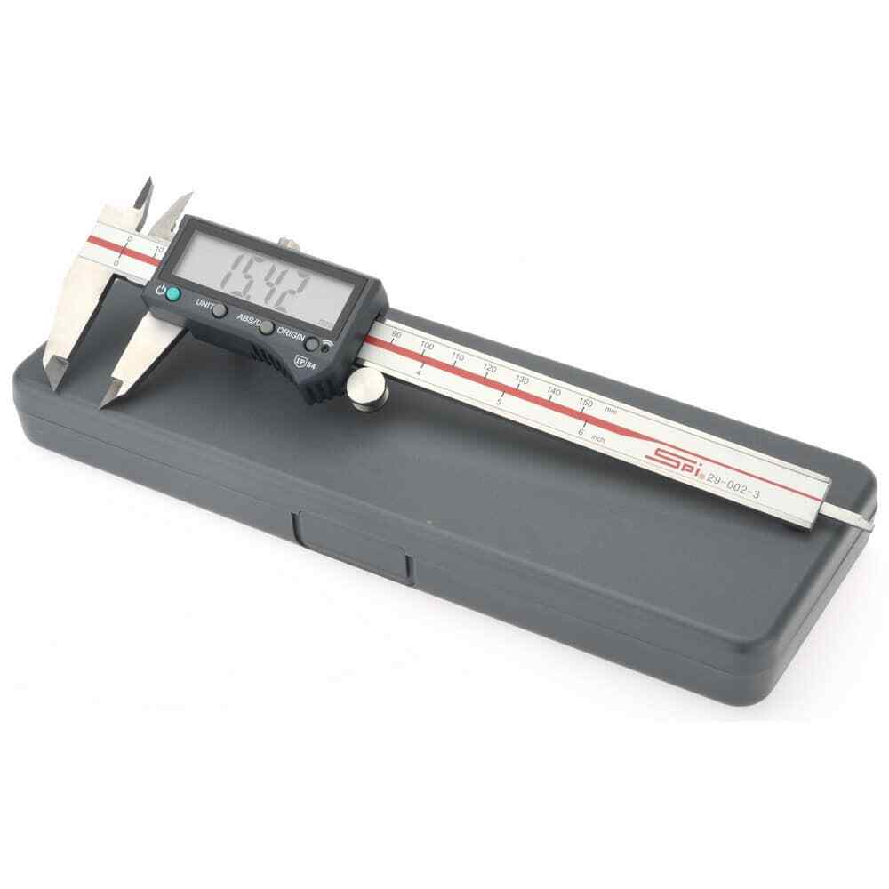 SPI 0 to 6″ Range 0.0005″ Resolution, IP54 Electronic Caliper Stainless Steel…