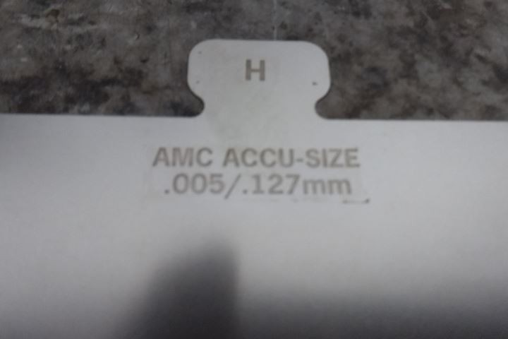 American Metals Co. H300 304 SS Size H Starter Precut Slotted Shim Kit