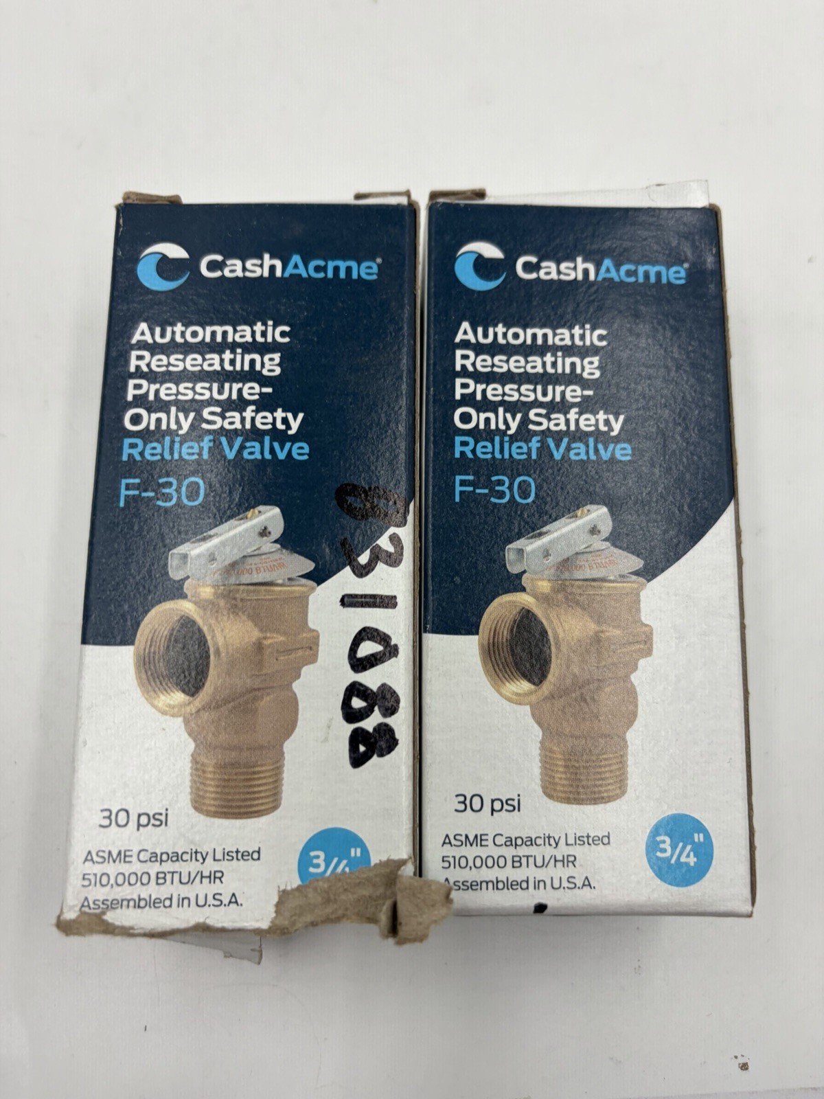 Cash Acme 23344-0030 F-30 30PSI 3/4″ 510,000btu Relief Valve