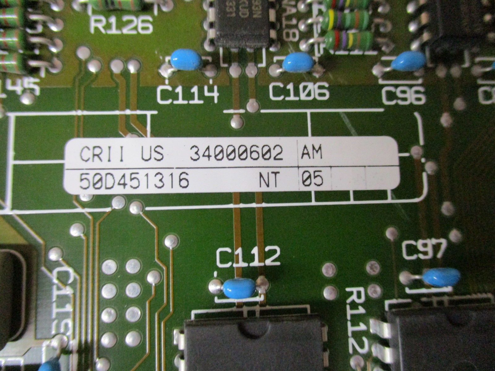 MGE 34000602 Circuit Board CRII/US