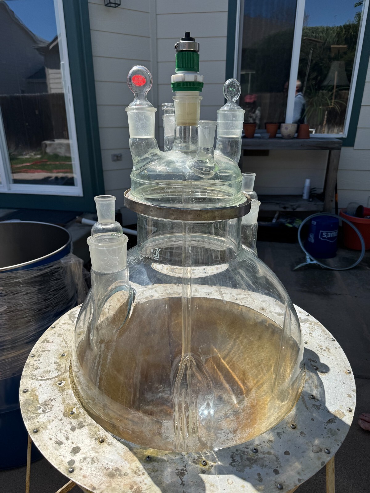 Chemglass Science Lab Equipment 72 Liter Flask with a Glas-Col Mantle