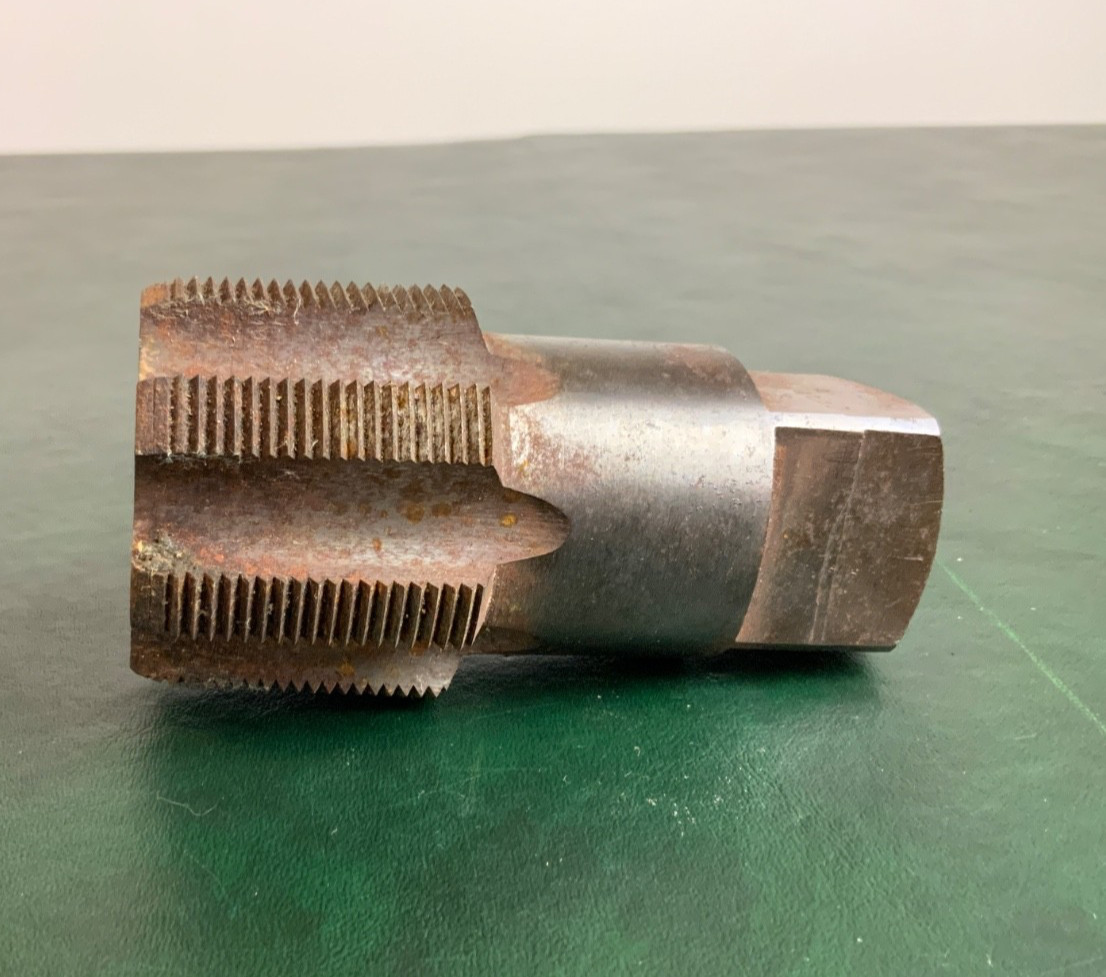 HIGH SPEED STEEL PLUG TAP 7-FLUTE 2-1/4″-12 THREAD 4-1/2″ OAL