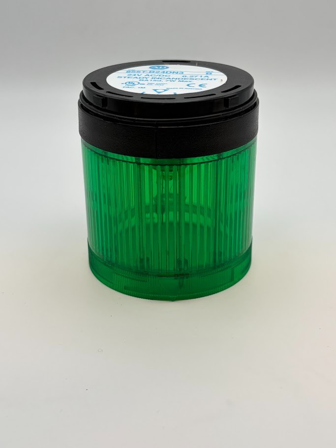 Used – Allen Bradley 855T-B24DN3 Stack Light – Green Steady 24VAC/DC