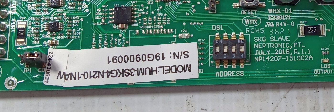 1 USED NEPTRONIC NP14207-151902A MOD HUM-3SKG4-N210-1NAW BOARD ***MAKE OFFER***