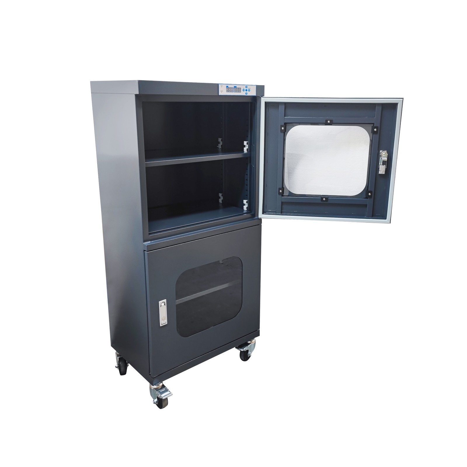 Electronic Dry Cabinet 10-20% RH Industrial Drying Cabinet with Wheels 110V/60HZ