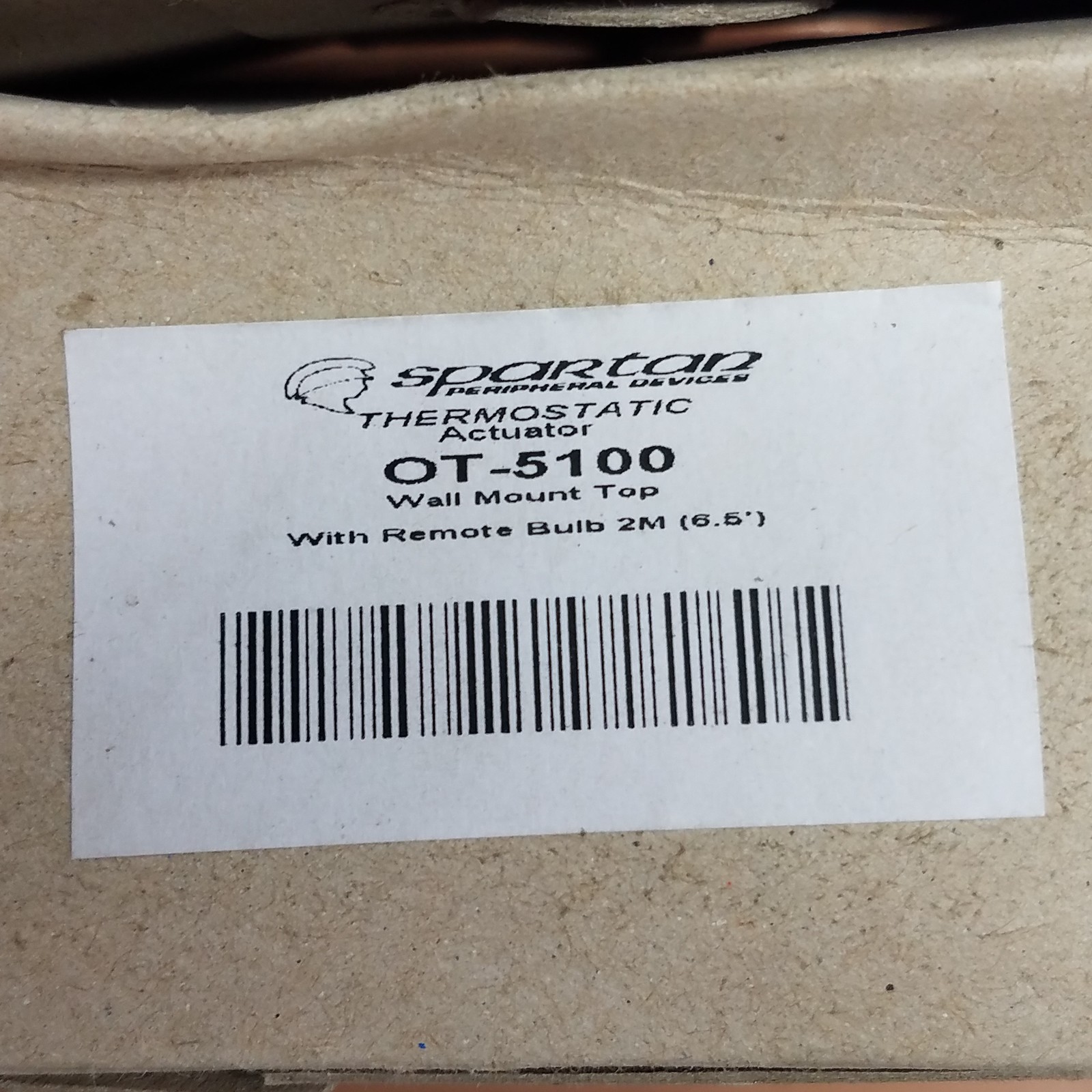 Spartan Peripheral Devices OT-5100 Thermostatic Actuator, Wall Mounted, 6.5″