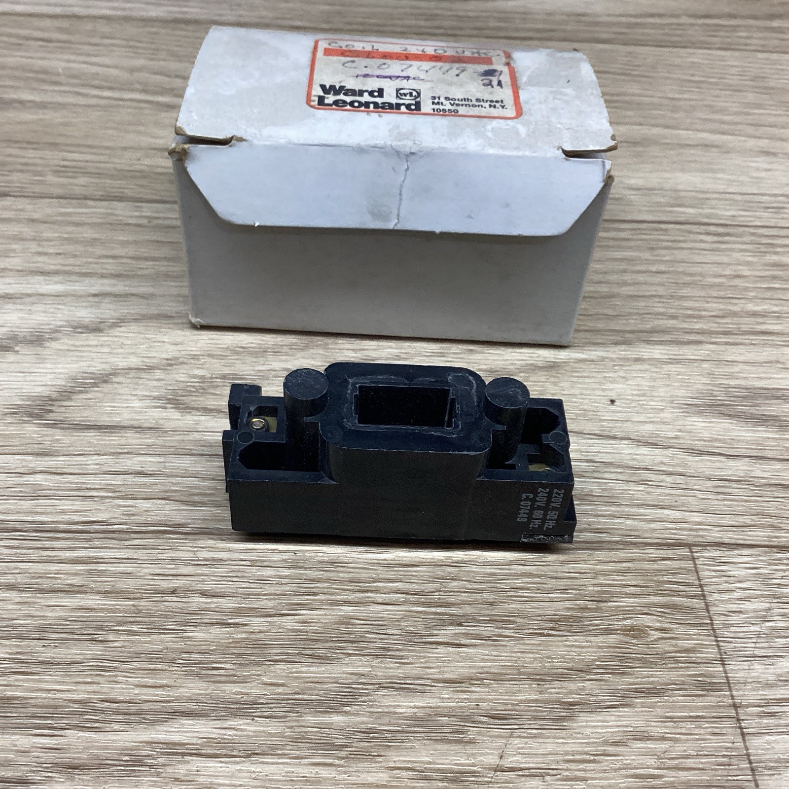NOS WARD LEONARD 220V 50HZ 240V 60HZ C. 07449 OPERATING COIL #818PT145*CO