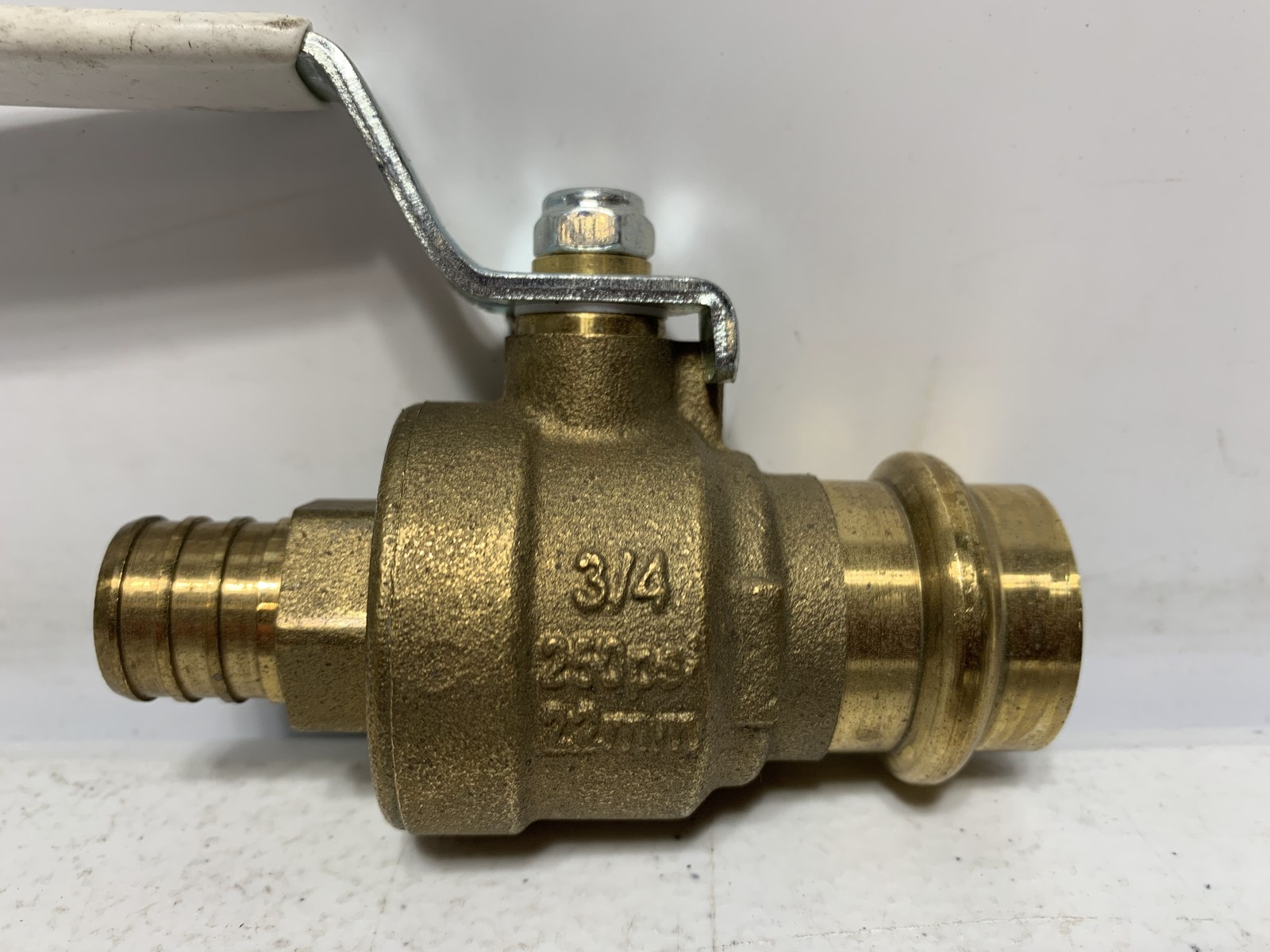 CIM 3/4″ Crimp x Crimp Brass Ball Valve ProPress