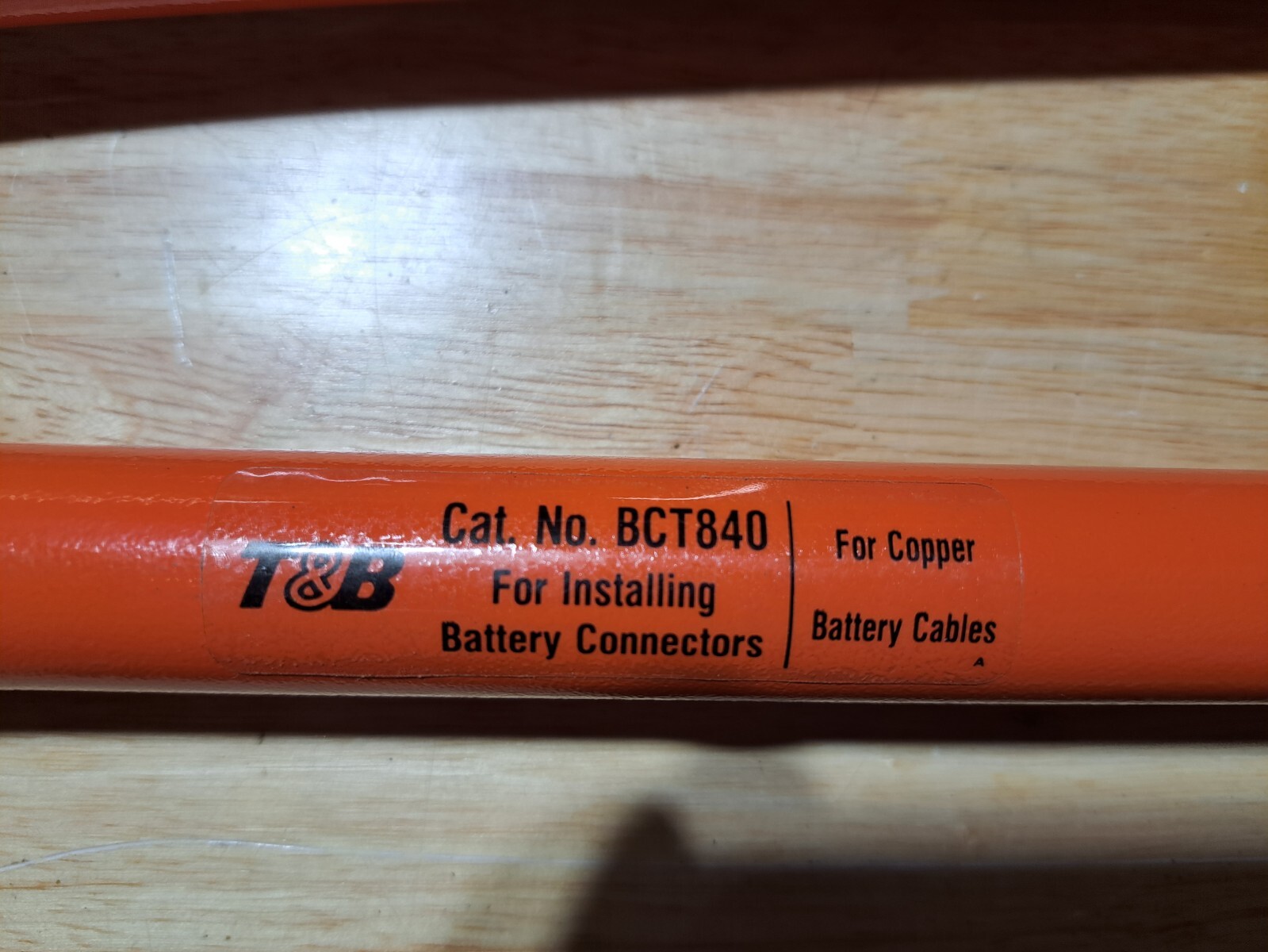THOMAS & BETTS BCT840 Battery Lug Crimping Tool Complete With 4 Ga – 4/0 Ga Die