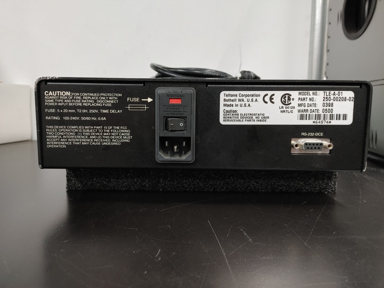 TELTONE TLE-A-01 PN 250-00208-02 4 Port Analog Telephone Line Emulator