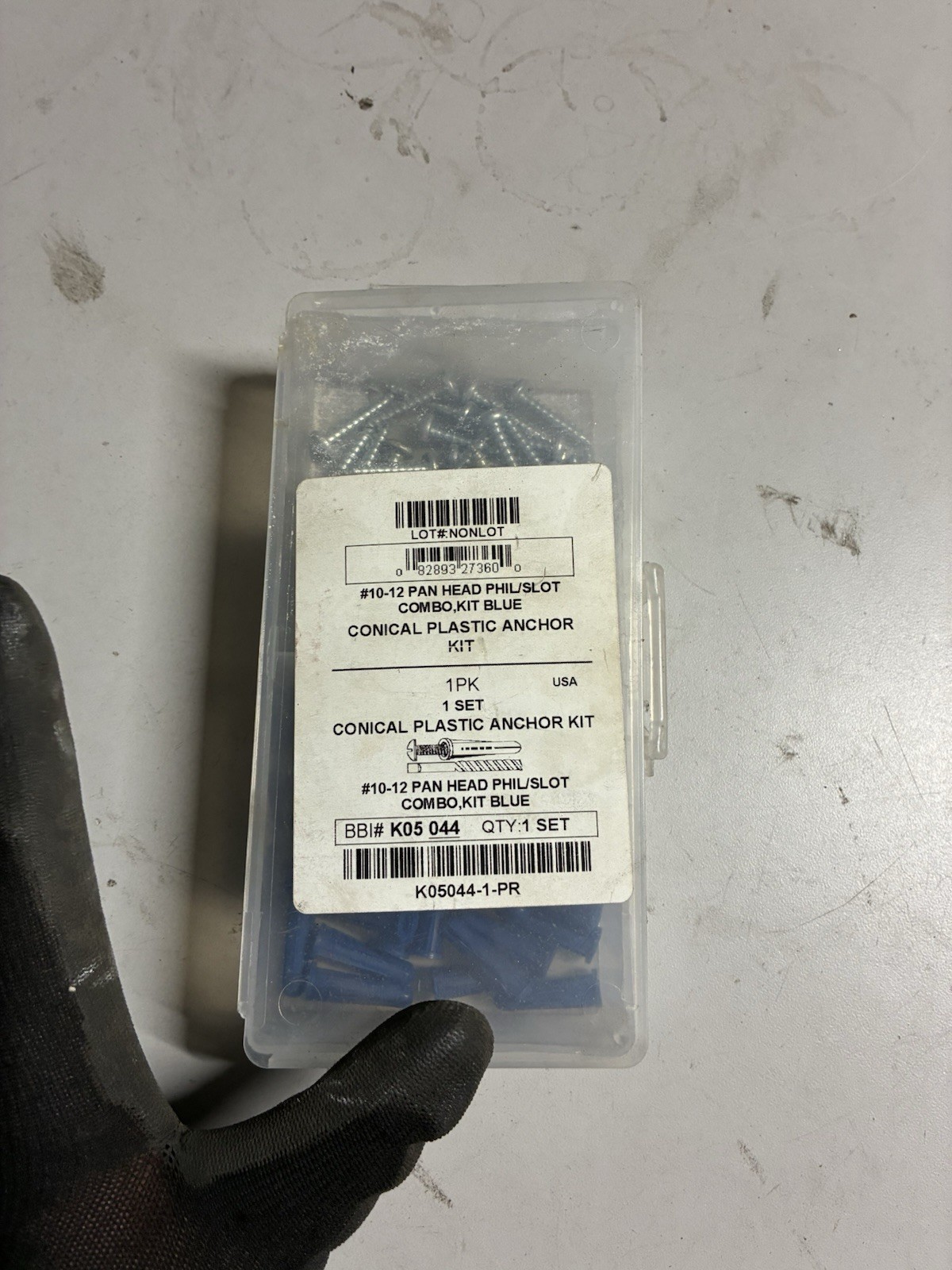 Conical Plastic Anchor Kit (38 Plastic Pieces- 40 Screws)